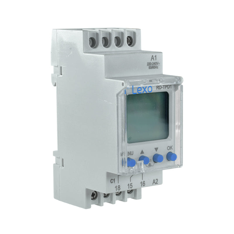 Relé interruptor semanal, 220-240 AC/DC