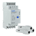 Relé controlador de nivel de líquido, 220-380V AC, 2 módulos DIN - Miniatura 1