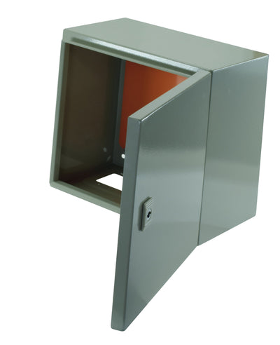 Gabinete metálico IP65, 1 puerta, 800x600x200mm., con chasis