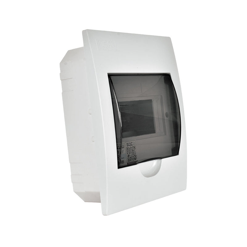 Tablero empotrado 6P IP41 tapa color humo libre de halógenos LWDF