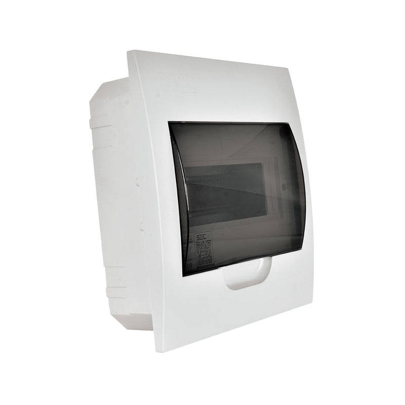 Tablero empotrado 8P IP41 tapa color humo libre de halógenos LWDF