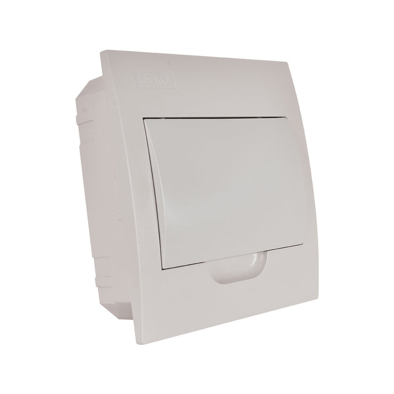 Tablero empotrado 8P IP41 tapa color blanco libre de halógenos LWDF
