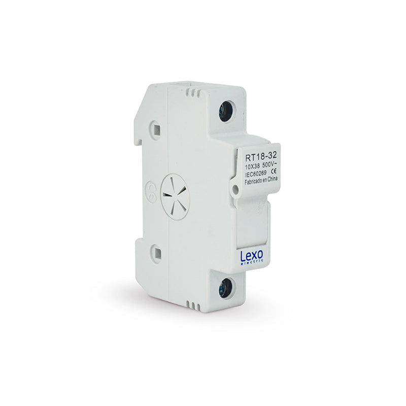 Base portafusible 10x38mm 1P 500V 1x32A