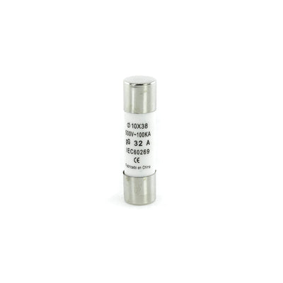 Fusible cilíndrico 10x38mm., 32A