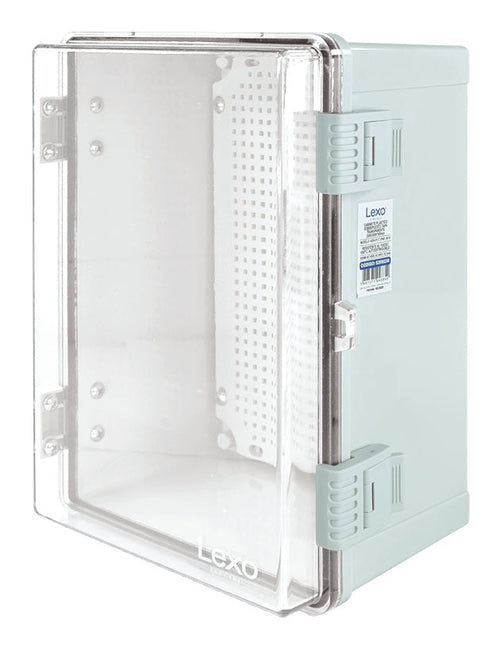 Gabinete plástico sobrepuesto tapa transparente 200X300X160 IP65