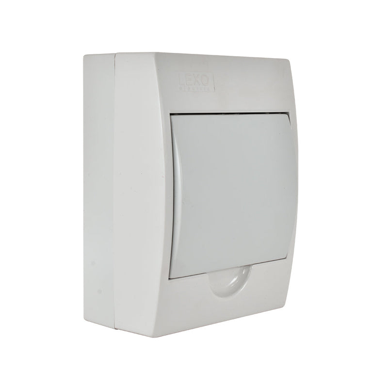 Tablero sobrepuesto 6P IP41 tapa color blanco libre de halógenos LWDS