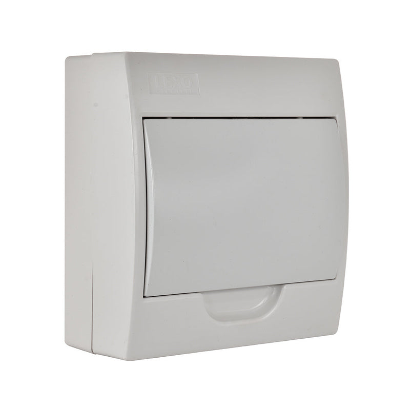 Tablero sobrepuesto 8P IP41 tapa color blanco libre de halógenos LWDS