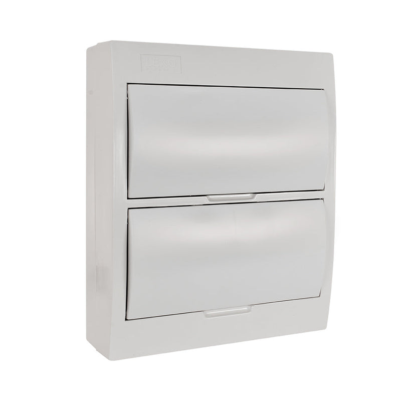 Tablero sobrepuesto 24P IP41 tapa color blanco libre de halógenos LWDS
