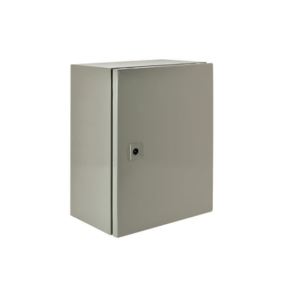 Gabinete metálico IP65, 1 puerta, 400x300x200mm.