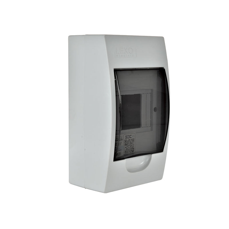 Tablero sobrepuesto 4P IP41 tapa color humo libre de halógenos LWDS