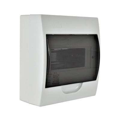 Tablero sobrepuesto 8P IP41 tapa color humo libre de halógenos LWDS