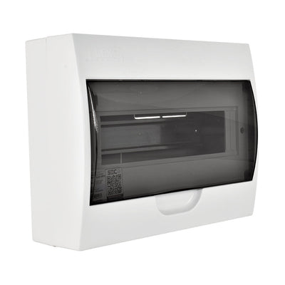 Tablero sobrepuesto 12P IP41 tapa color humo libre de halógenos LWDS