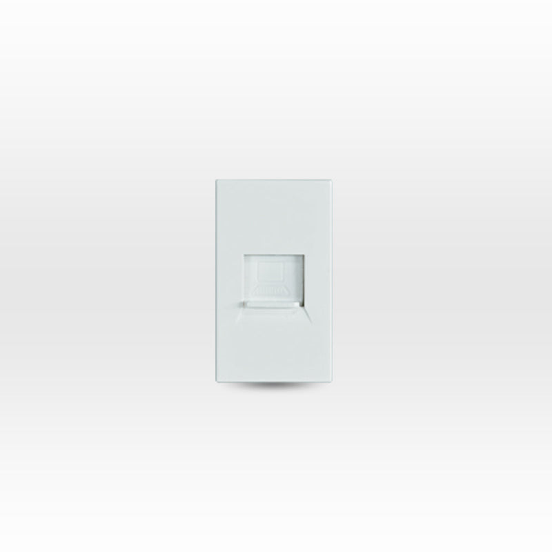 Módulo conector RJ45 CAT 6 blanco