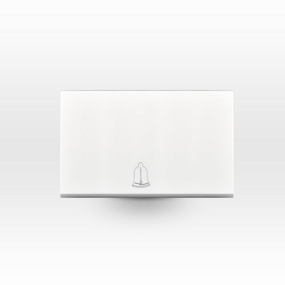 Módulo interruptor pulsador timbre teclón 73mm 10A 250V blanco