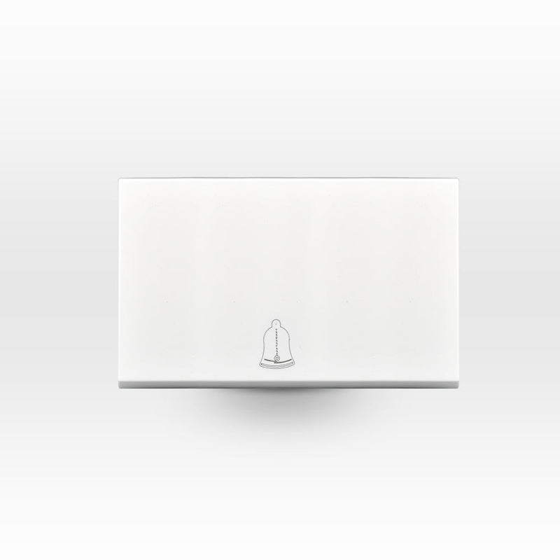 Módulo interruptor pulsador timbre teclón 73mm 10A 250V blanco