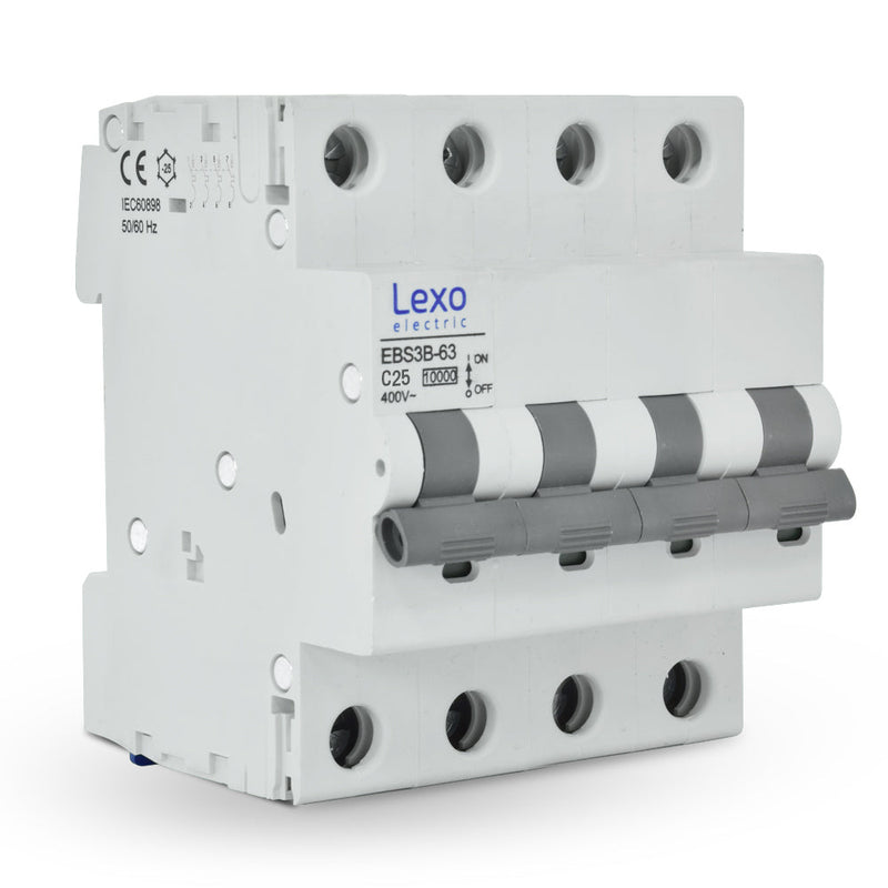 Interruptor automático 4X25A curva C 10kA