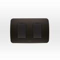 Interruptor doble 9/15 10A 250Vgrafito armado - Miniatura 1