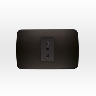Toma corriente simple 10/16A 250V grafito armado