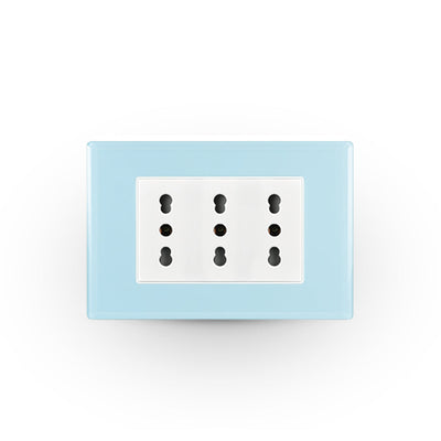 Toma de corriente TRIPLEX 10/16A 250V CRYSTAL armado