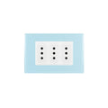 Toma corriente triple 10A 250V CRYSTAL armado - Miniatura 1