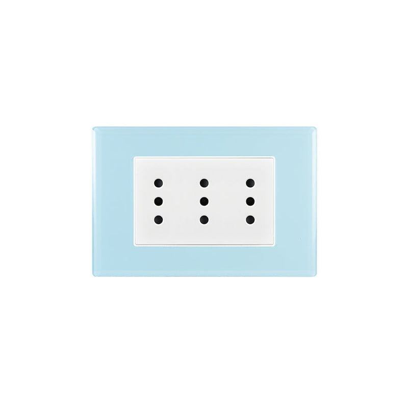 Toma de corriente TRIPLEX 10A 250V CRYSTAL