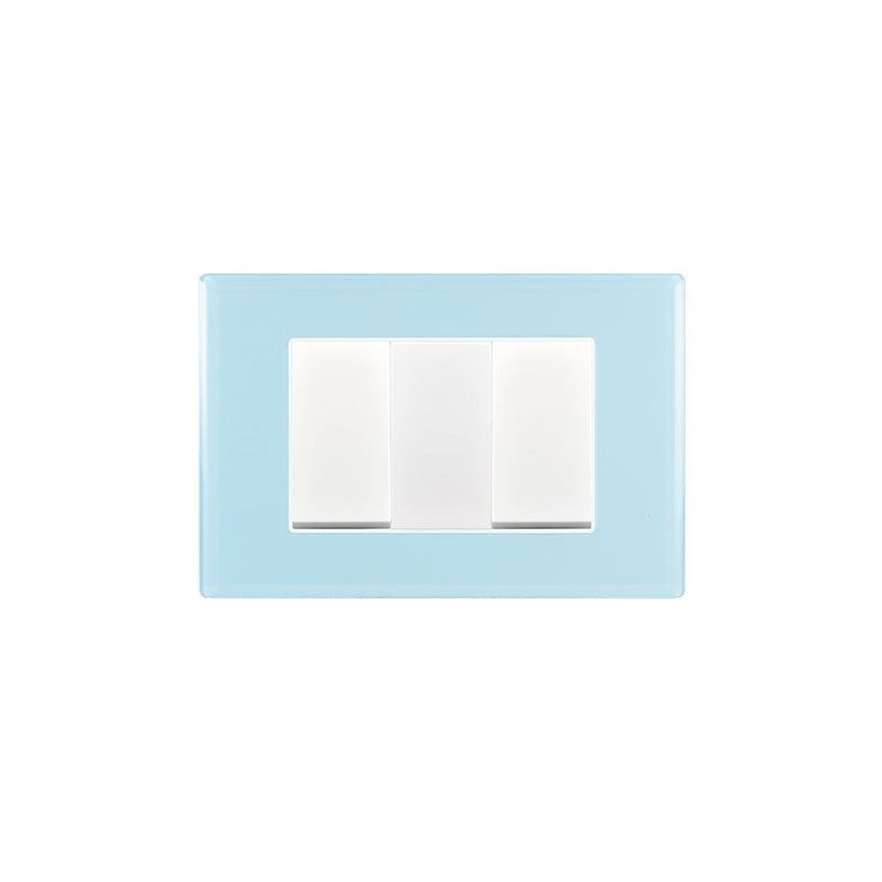 Interruptor doble 9/15 10A 250V CRYSTAL armado