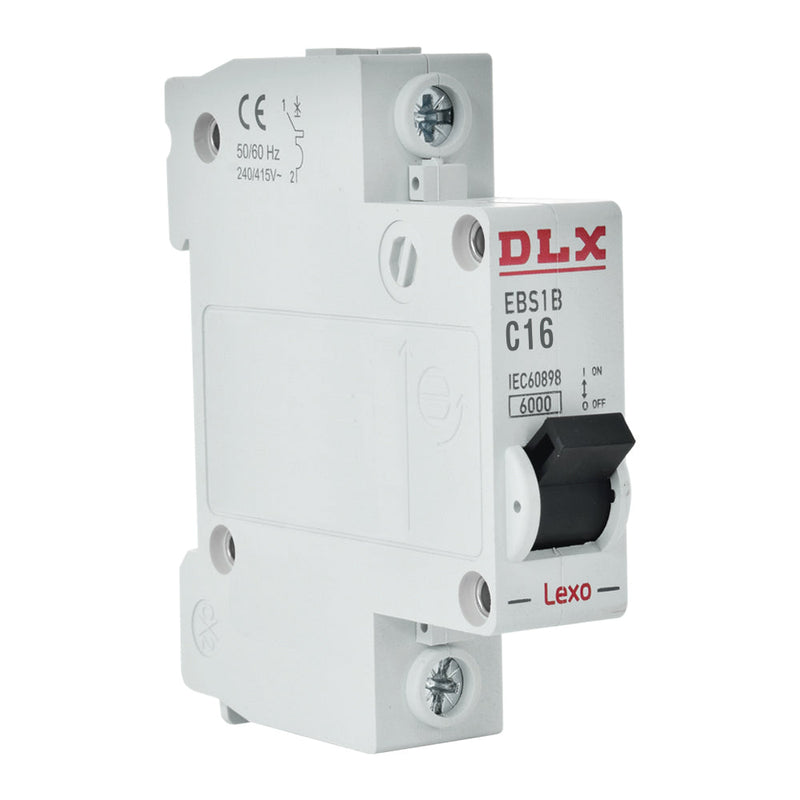 Interruptor automático DLX, 1X16A curva C 6kA