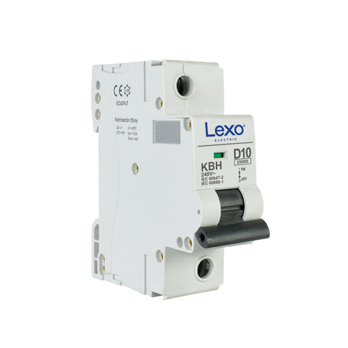 Interruptor automático 1X6A  curva D 25kA
