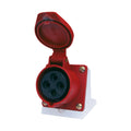 Enchufe industrial hembra sobrepuesta IP44, 16A, 380V, 3P+N+T - Miniatura 1