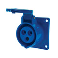 Enchufe industrial hembra embutida IP44, 16A, 220V, 2P+T - Miniatura 1
