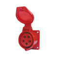 Enchufe industrial hembra embutida IP44, 32A, 380V, 3P+T - Miniatura 1