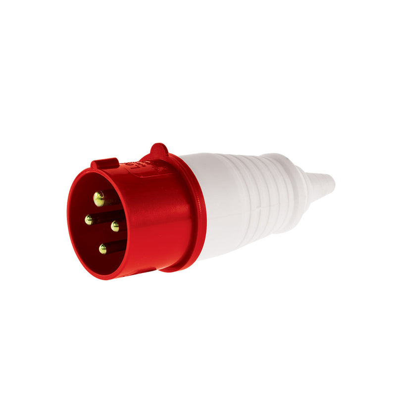 Enchufe industrial macho volante IP44, 16A, 380V, 3P+T