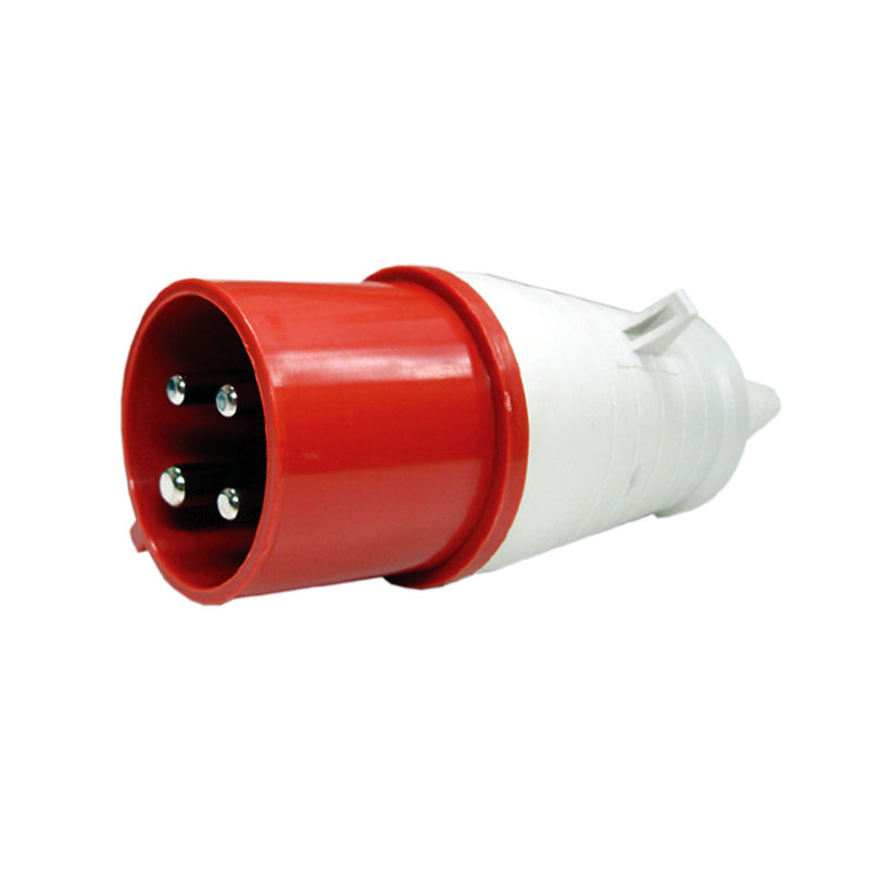 Enchufe industrial macho volante IP44, 16A, 380V, 3P+N+T