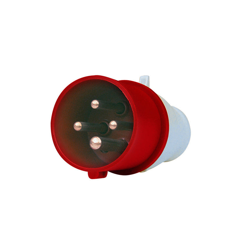 Enchufe industrial macho volante IP44 32A 380V 3P+T