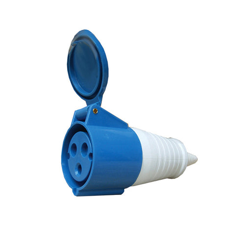 Enchufe industrial hembra volante IP44, 32A, 220V, 2P+T