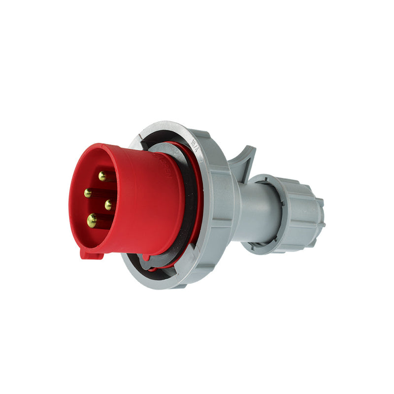 Enchufe industrial macho volante IP67, 16A, 380V, 3P+T