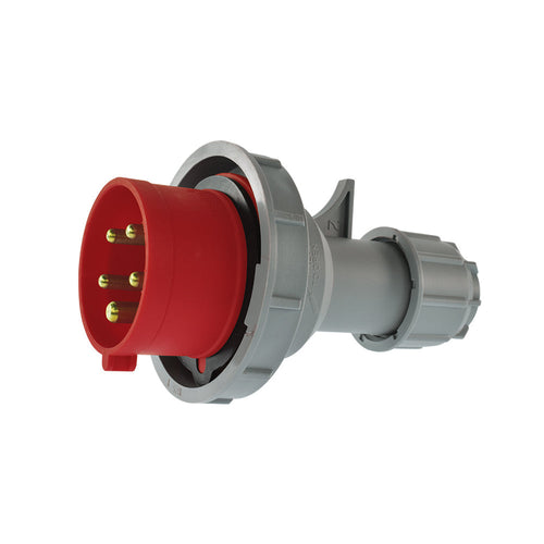 Enchufe industrial macho volante IP67, 16A, 380V, 3P+N+T