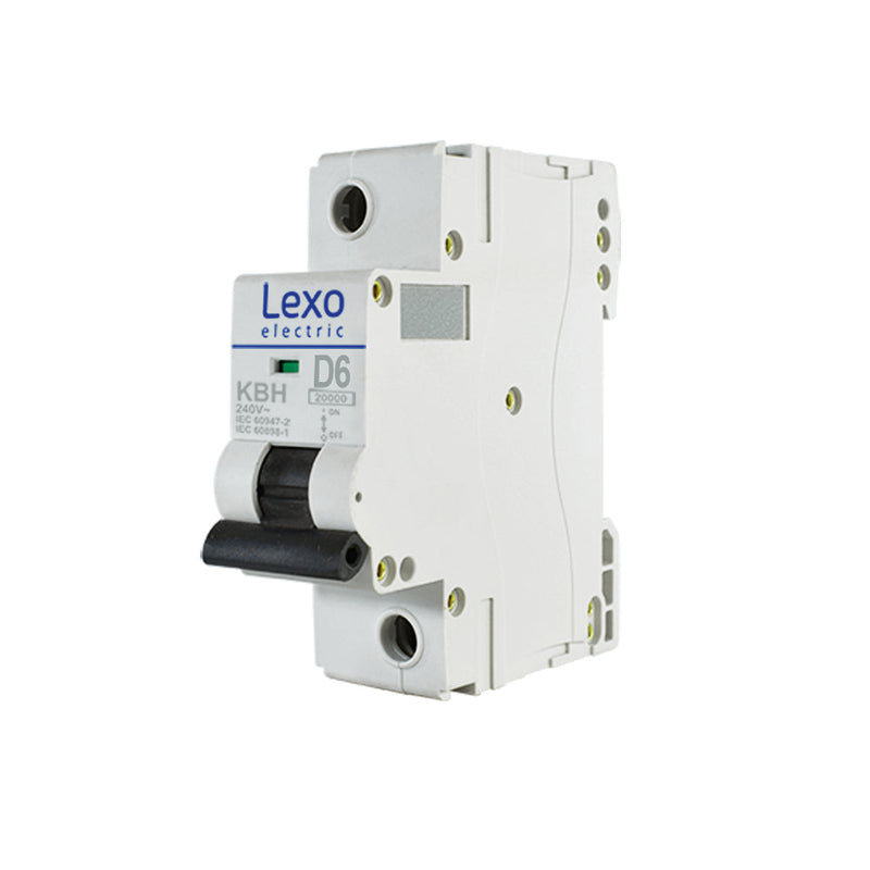 Interruptor automático 1X6A curva D 20KA