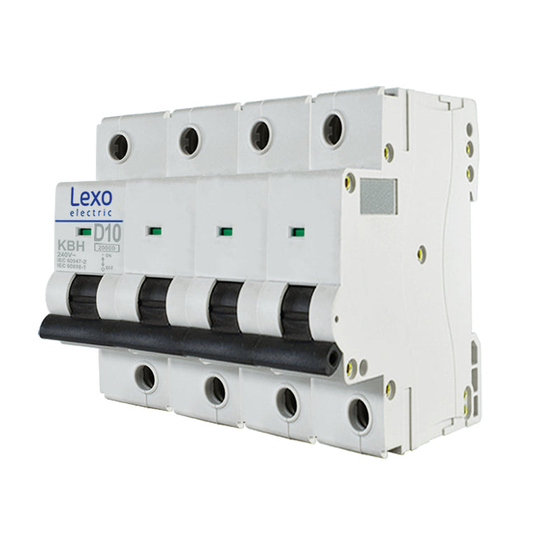 Interruptor automático 4X10A curva D 20KA