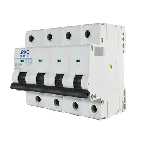 Interruptor automático 4X16A curva D 20KA