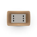 Toma corriente DÚPLEX 10/16A 250V beige/titanio - Miniatura 1