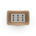 Toma corriente TRIPLEX 10/16A 250V beige/titanio - Miniatura 1