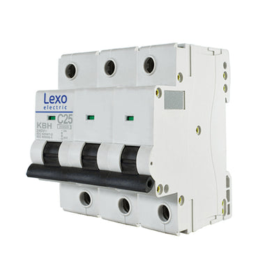Interruptor automático 3X25A curva C 20KA