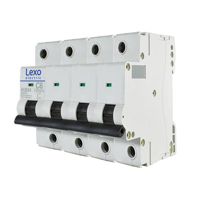 Interruptor automático 4X6A curva C 20KA