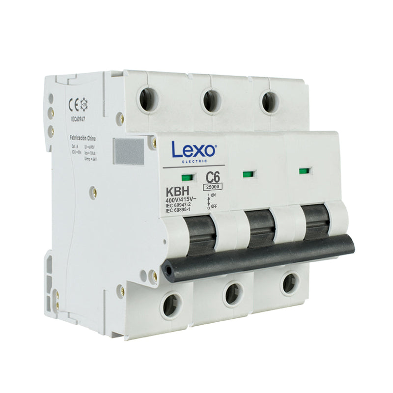 Interruptor automático 3X50A  curva C 25kA