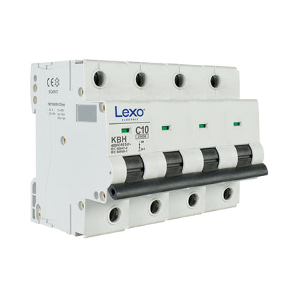 Interruptor automático 4X10A curva C 25kA