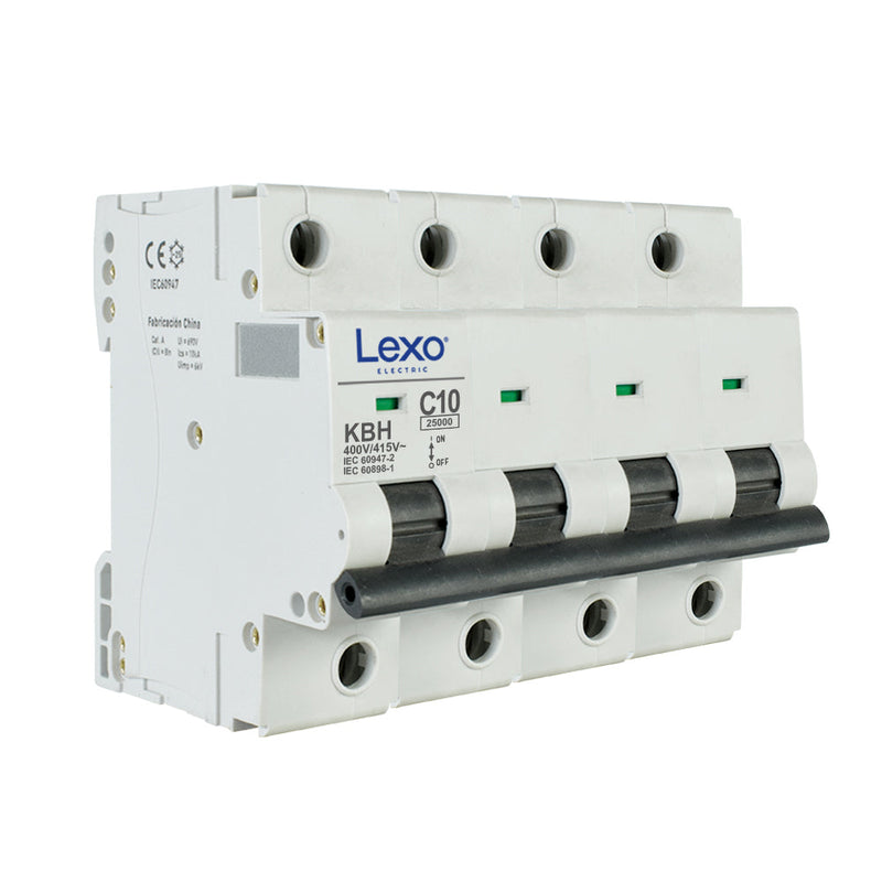 Interruptor automático 4X10A curva C 25kA