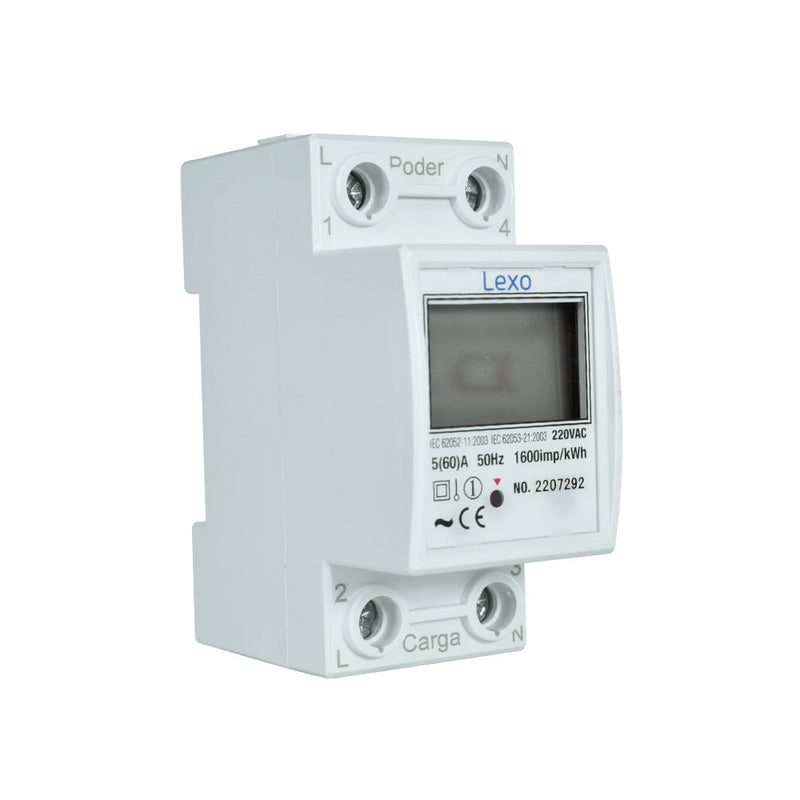 Analizador de red IP51, 5(60)A, 220V, 50Hz