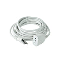 Alargador simple blanco 5mts., 2P+T, 10A - Miniatura 1