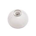 Portalámpara tipo plafón, ovalado, termoplástico, E27, 4A, 250V, blanco - Miniatura 1